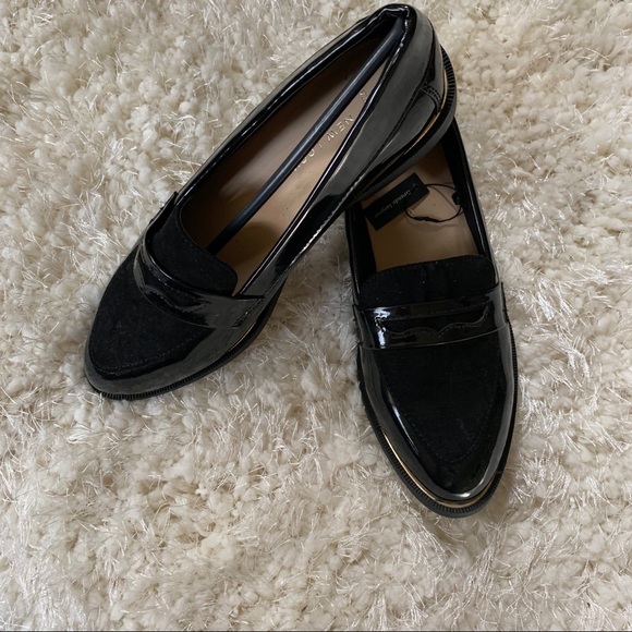 wide fit patent loafers